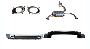 Automobile exhaust system for Q3